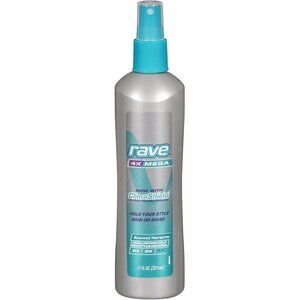 Rave 4X Mega Hairspray Non-Aerosol Scented ClimaShield 24hr Hold, 11 Oz